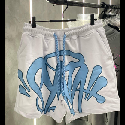 Synaworld by Central Cee “White And Blue” logo twinset