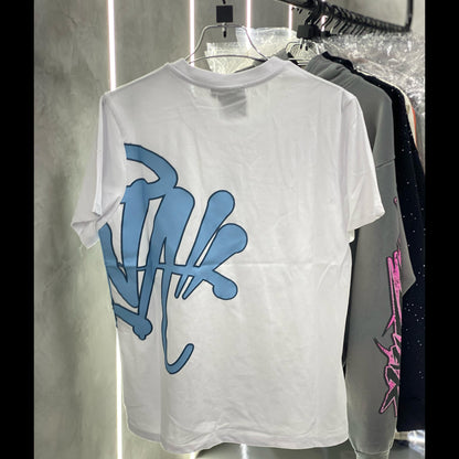 Synaworld by Central Cee “White And Blue” logo twinset