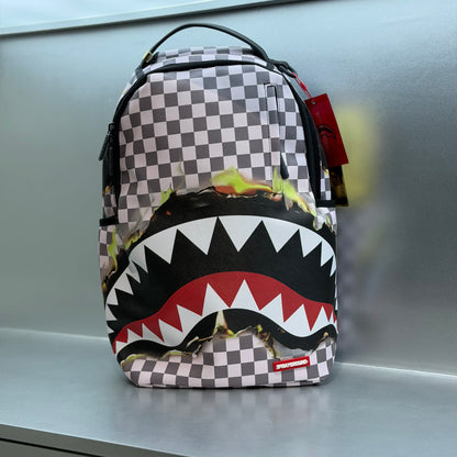 Sprayground Check Melt Backpack