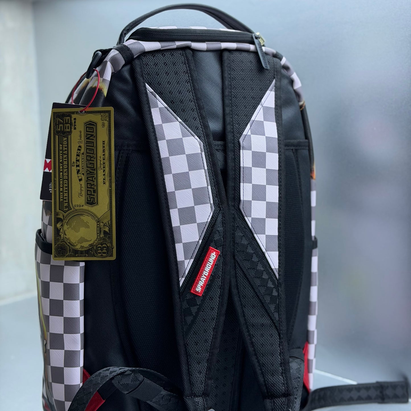 Sprayground Check Melt Backpack