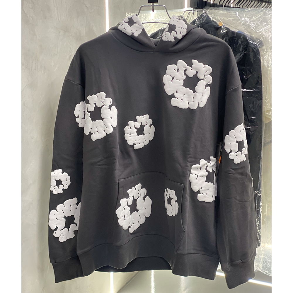 Denim Tears Type Grey Hoodie