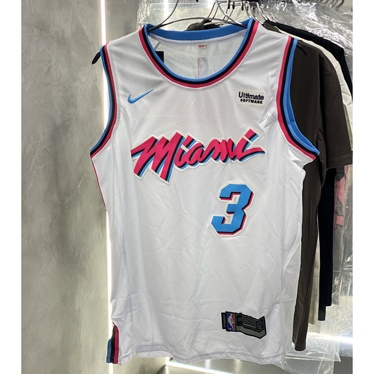 Miami Heat Dwyane Wade White Vice City Edition  (Fans Edition)